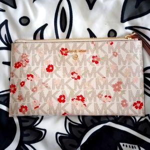 COPY - Michael Kors Large Zip Clutch Wristlet